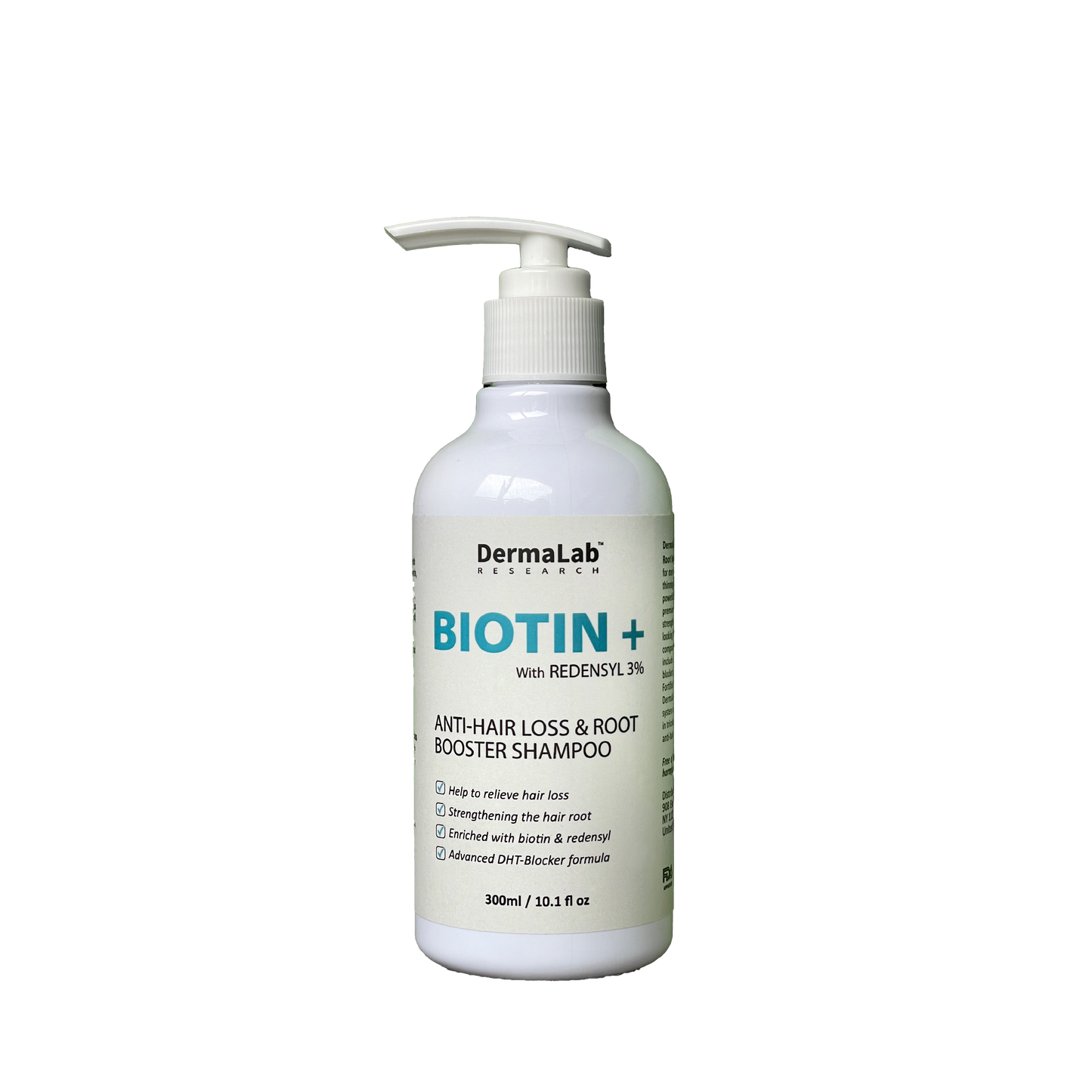 Dermalab BIOTIN+ anti-hair loss & root booster shampoo with Redensyl 3% (300ml)